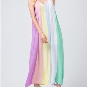NWT Rainbow Jumpsuit (COLOR BRIGHTER THAN PHOTO)